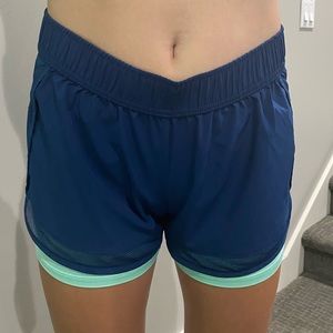 Blue Exercise Shorts